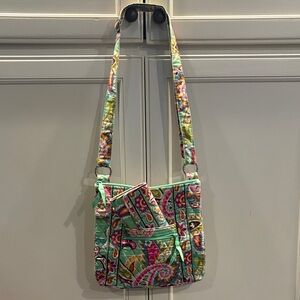 Floral Quilted Crossbody Bag and Wallet